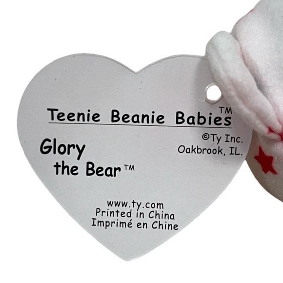 Ty Teenie Beanie Babies Named Glory the Teddy Bear! - Picture 3 of 5